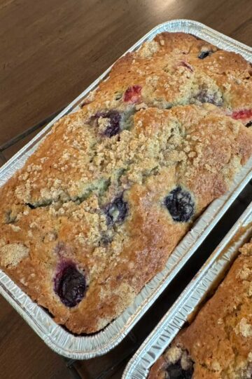 Blackberry Yogurt Bread Recipe from Flo Braker