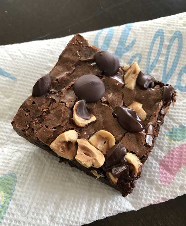 hazelnut brownies