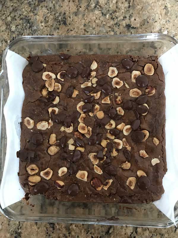 hazelnut brownies