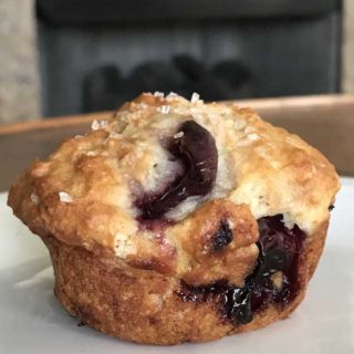 vegan cherry muffins