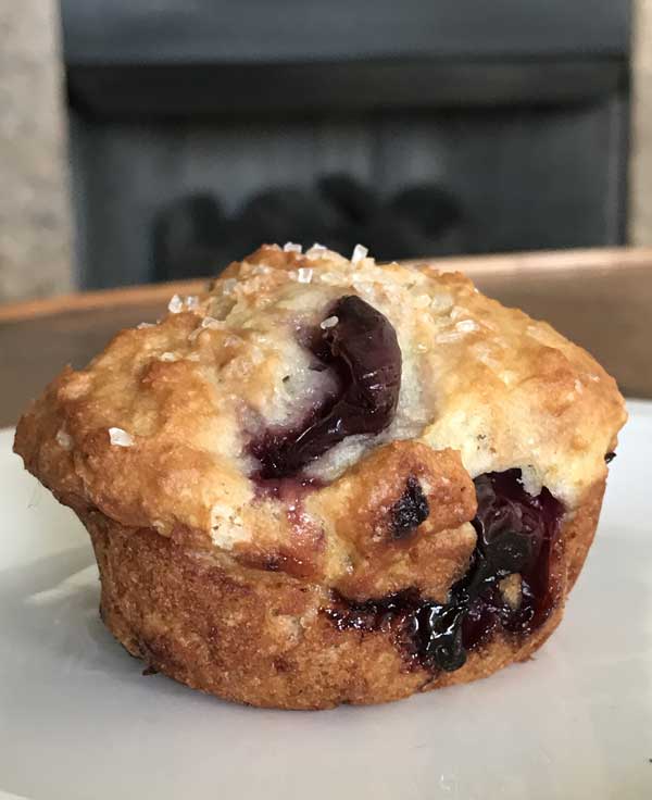 vegan cherry muffins