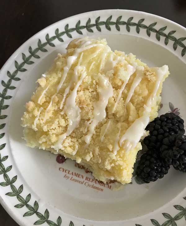 Cake Mix Lemon Streusel Cake