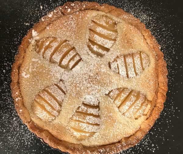 pear almond tart