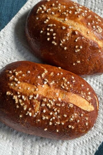 Easy Soft Pretzel Sticks and Pretzel Buns from Kid Chef Bakes