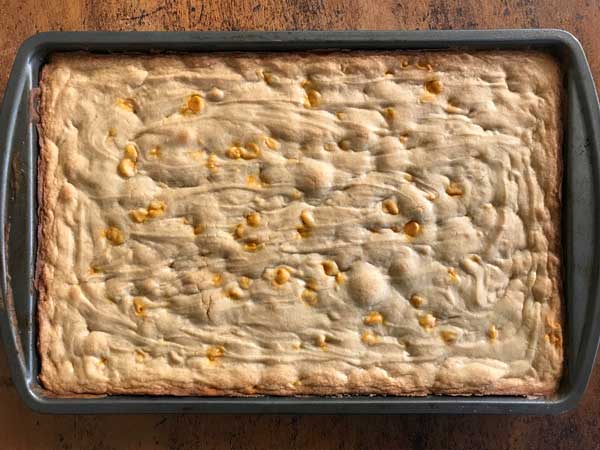 pumpkin spice cookie bar blondies