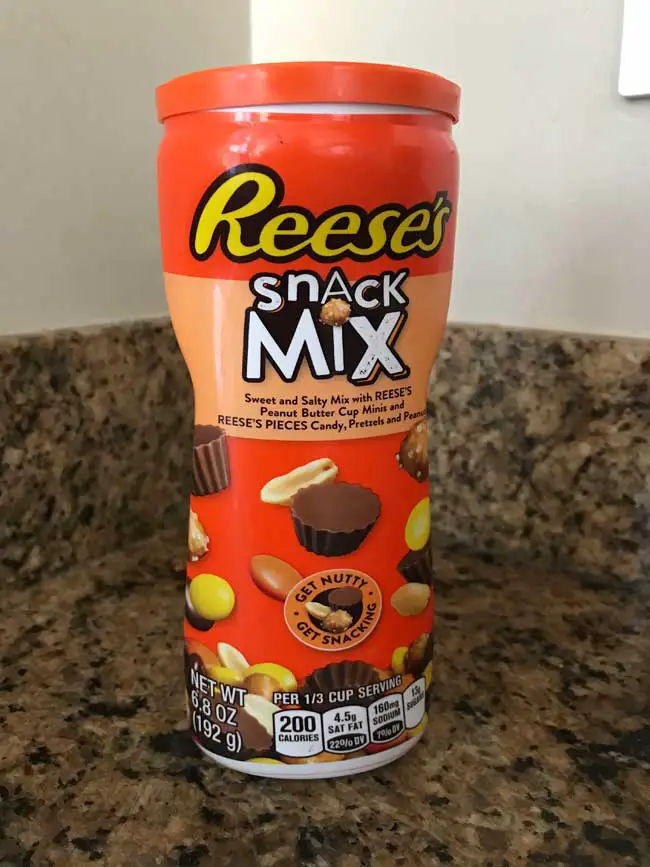 Reese's Snack Mix container