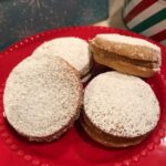 Alfajores filled with dulce de leche made in the Instant Pot.