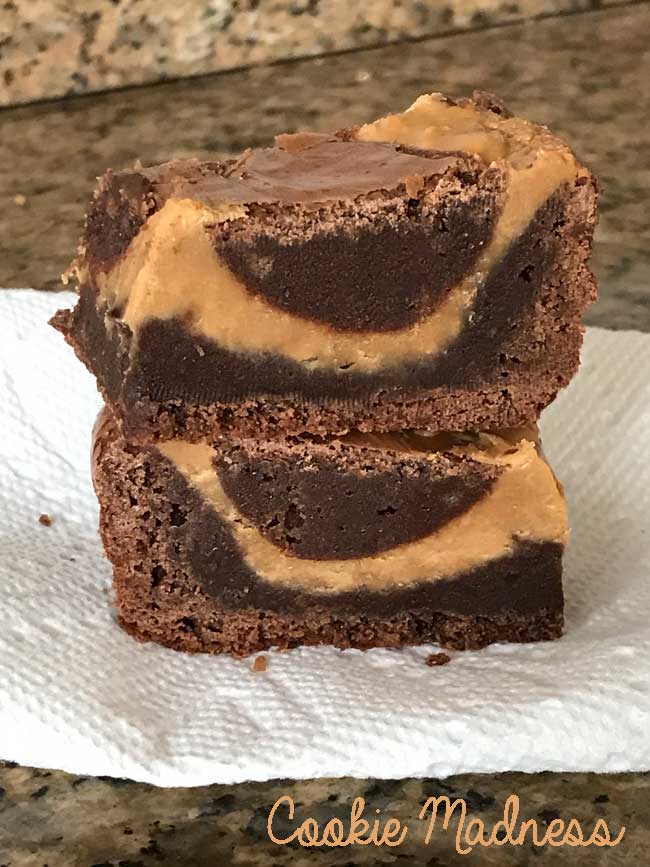 peanut butter swirl brownies