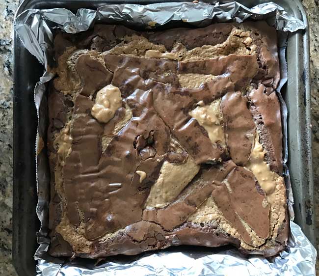 peanut butter swirl brownies