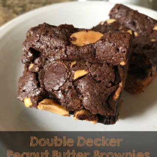 Double Decker Peanut Butter Brownies