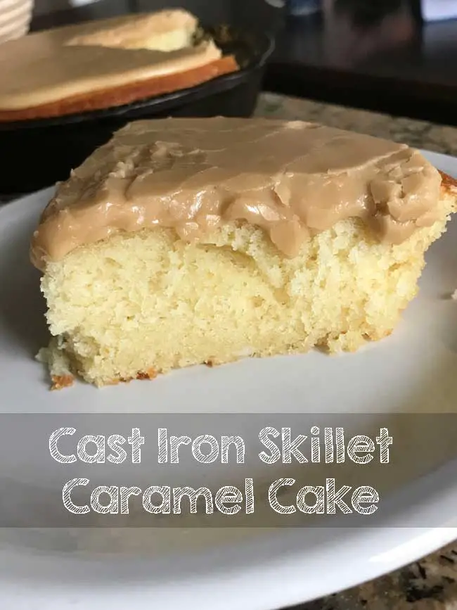 cast iron skillet caramel cake