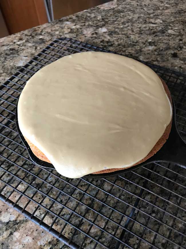 cast iron skillet caramel cake