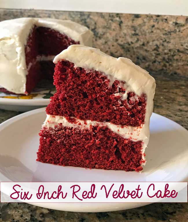 Six Inch Red Velvet Cake