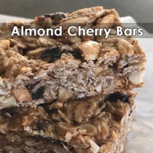 almond cherry bars