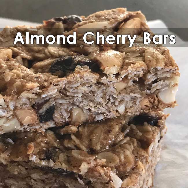 almond-cherry bars