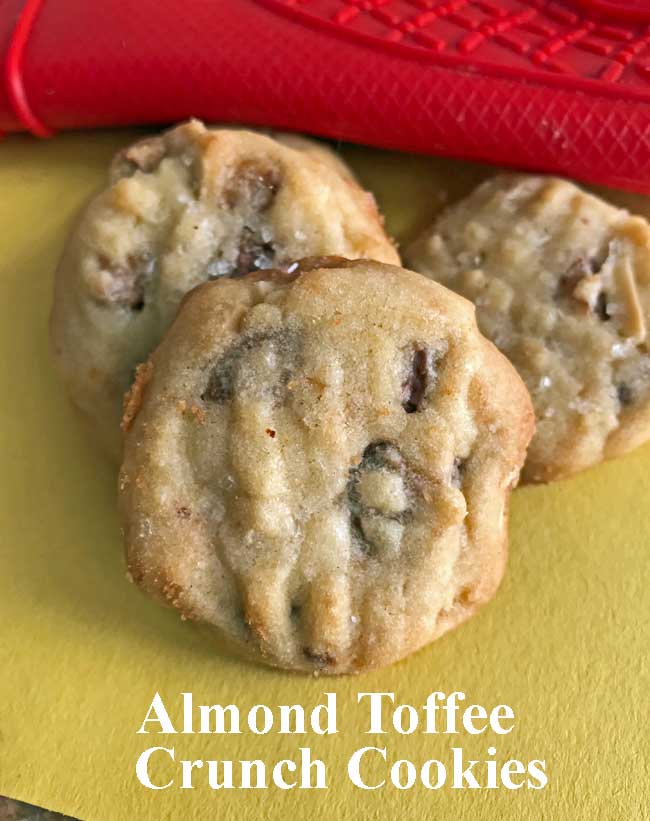 Almond Toffee Crunch Cookies