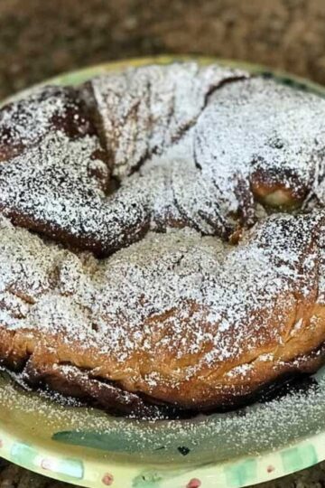 Breton Butter Cake made with frozen bread dough.
