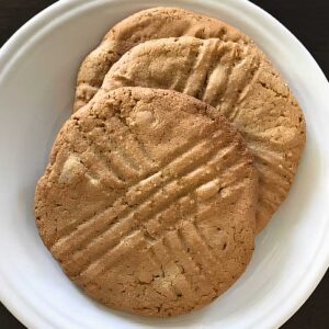 Peanut Butter Platters are giant chewy peanut butter cookies made with all brown sugar.