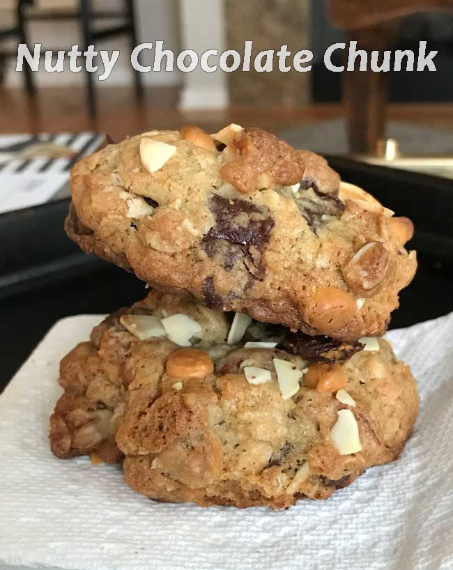 Nutty Oatmeal Chocolate Chunk Cookies