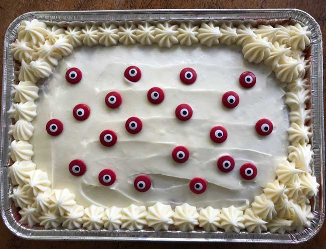 Red Velvet Sheet Cake in a 9x13 inch pan