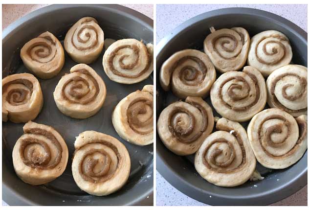 Saco powdered buttermilk unbaked cinnamon rolls.