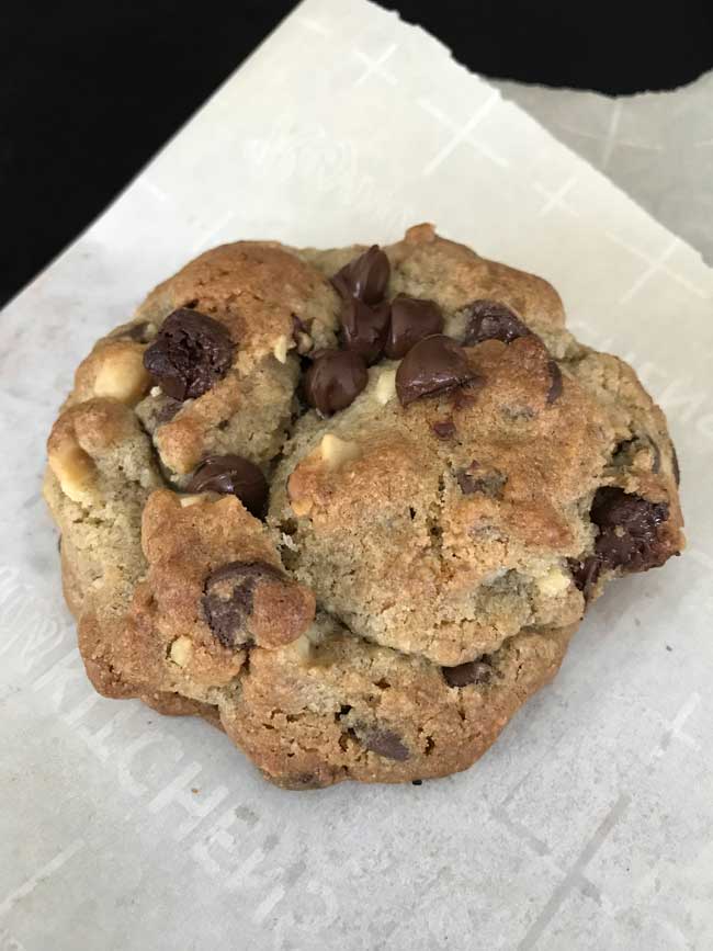 giant walnut rye flour chocolate chip cookies