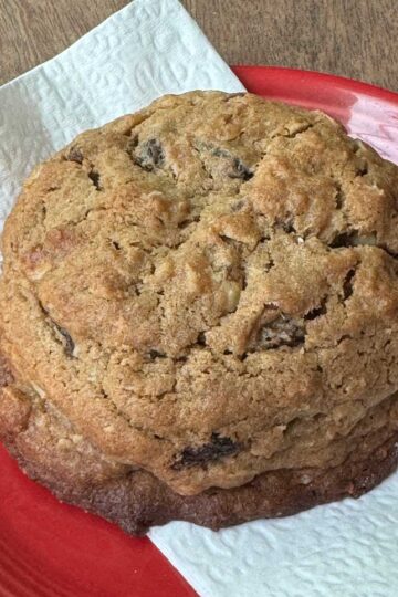 roasted flour giant oatmeal cookie