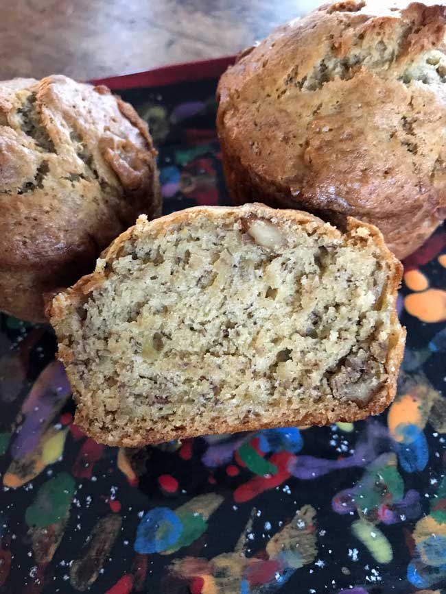 Banana Bread with One Banana recipe for muffins or a small loaf