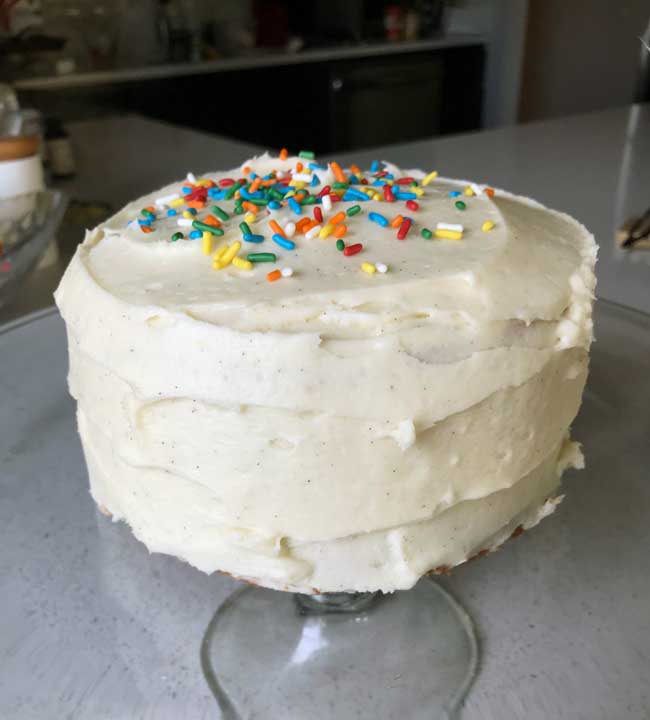 Six inch White Cake