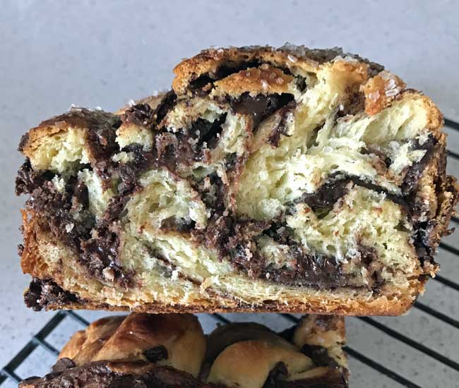 Chocolate Hazelnut Babka with Nutella