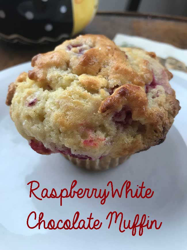 Raspberry White Chocolate Muffins