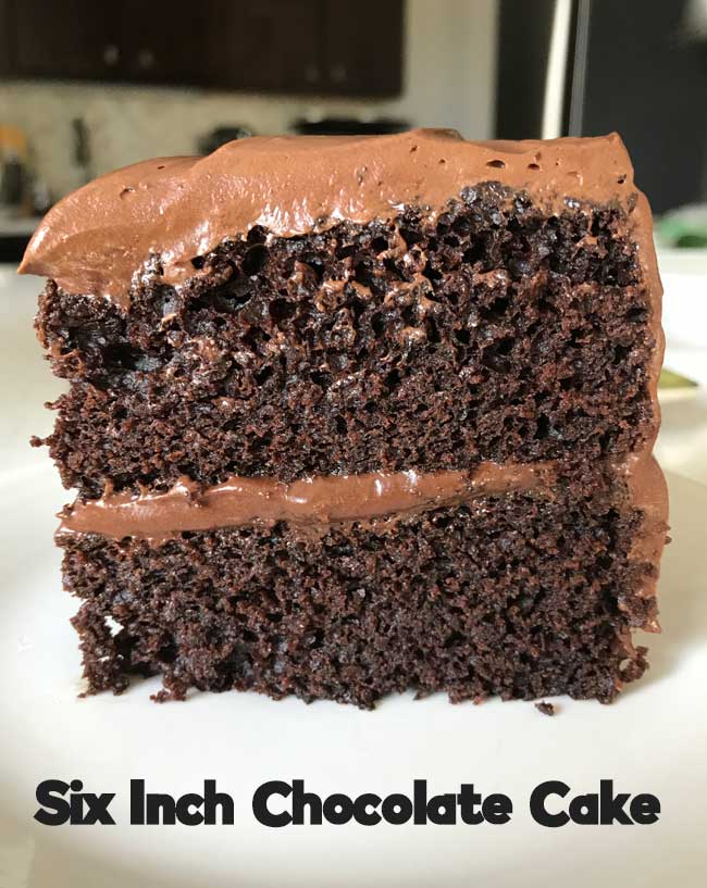 Six Inch Chocolate Cake