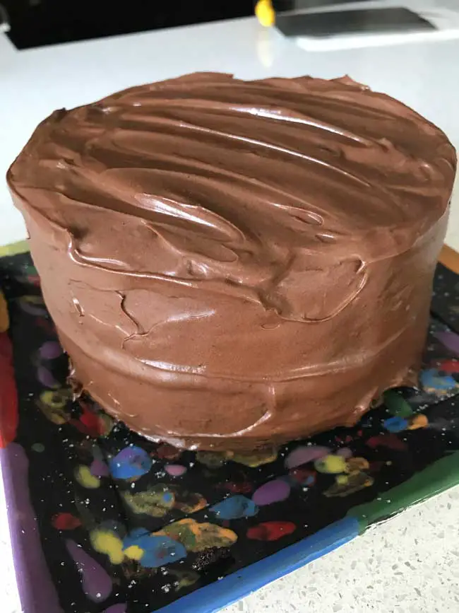 Six Inch Chocolate Cake with Chocolate Sour Cream Frosting
