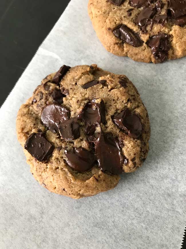 gluten-free vegan chocolate chunk cookies