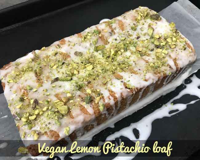 Vegan Lemon Pistachio Loaf