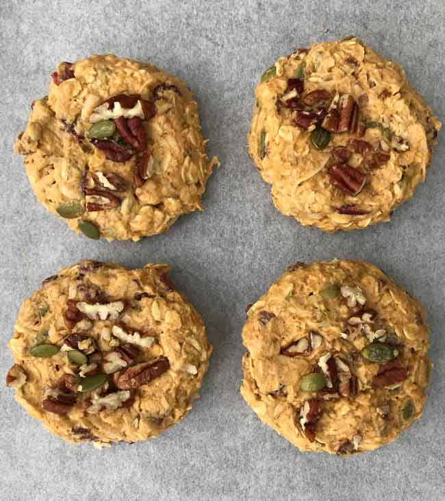 pumpkin bread breakfast cookies