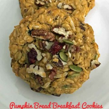 pumpkin bread breakfast cookies