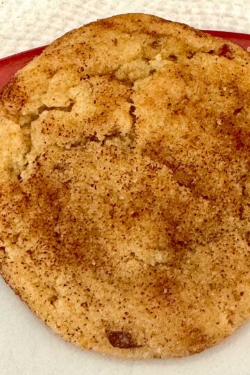 Vegan Snickerdoodles made with date paste.