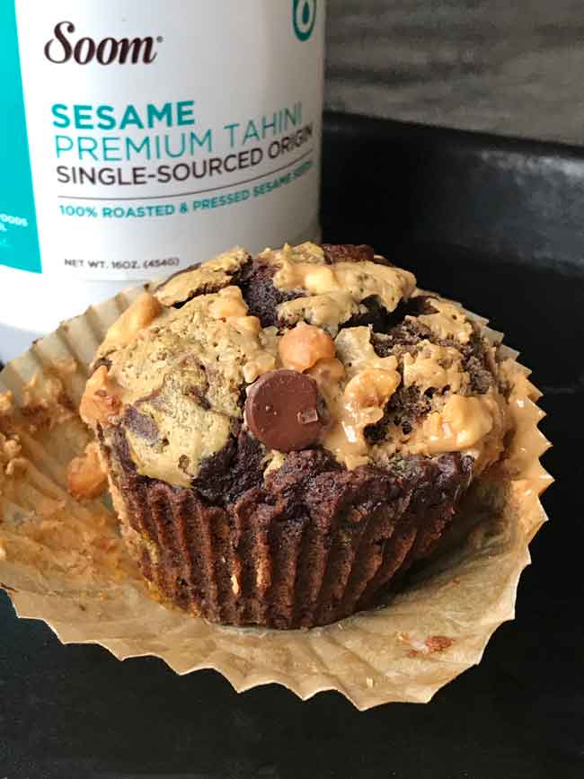 aquafaba chocolate pumpkin muffins