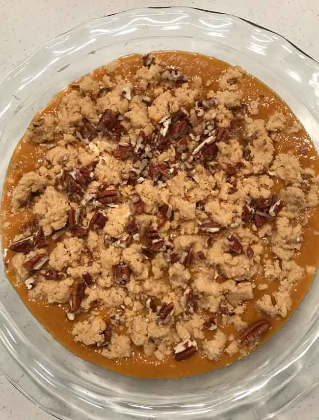 half batch pumpkin dump cake