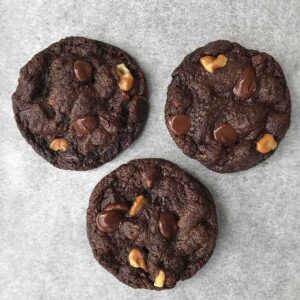 Vegan Double Chocolate Cookies