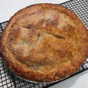Roasting Pan Apple Pie recipe on Cookie Madness