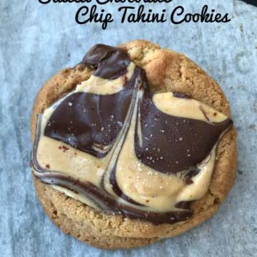 tahini chocolate chip cookie