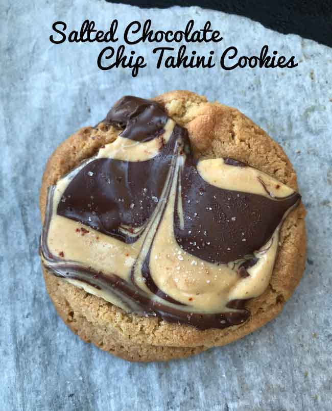 tahini chocolate chip cookie