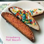 strawberry malt biscotti