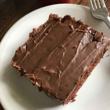 Small Texas Sheet Cake