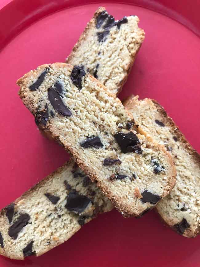 maple almond flour biscotti