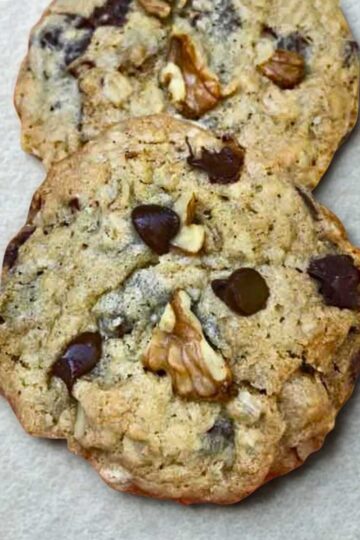 Two cookies made with the DoubleTree Hotel Copycat recipe