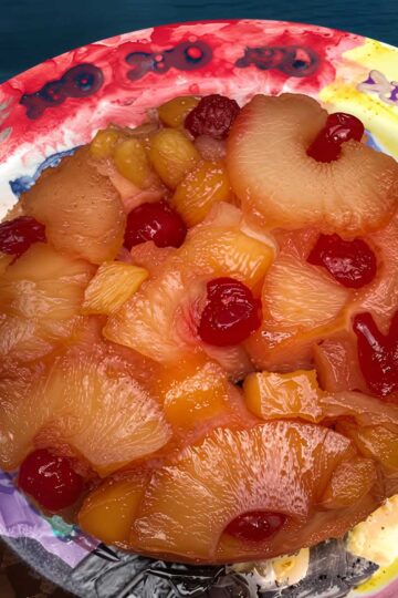 Pineapple Upside Down Cake for Two recipe designed for a 6-inch pan or loaf pan.
