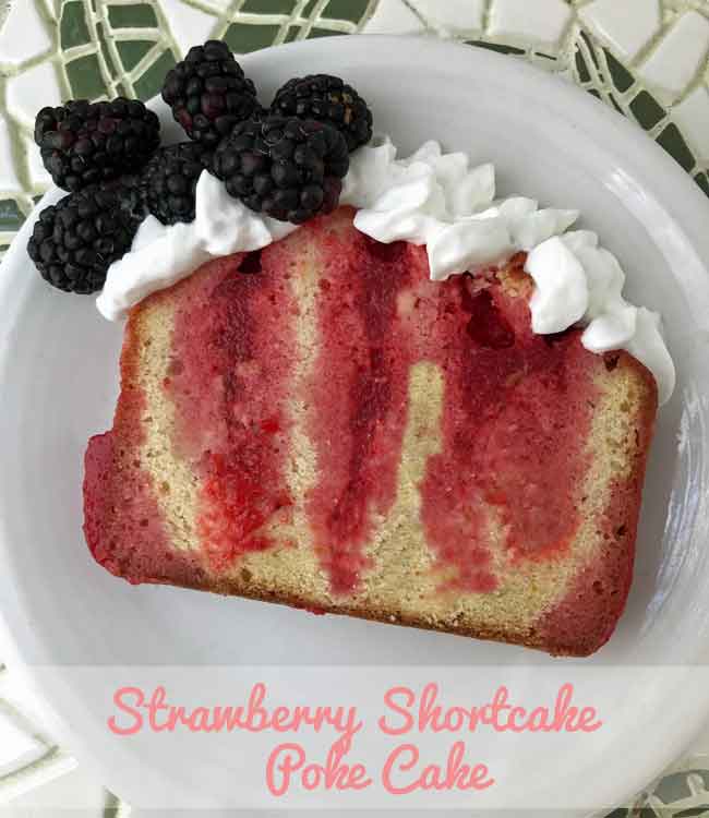 Strawberry Shortcake Poke Cake